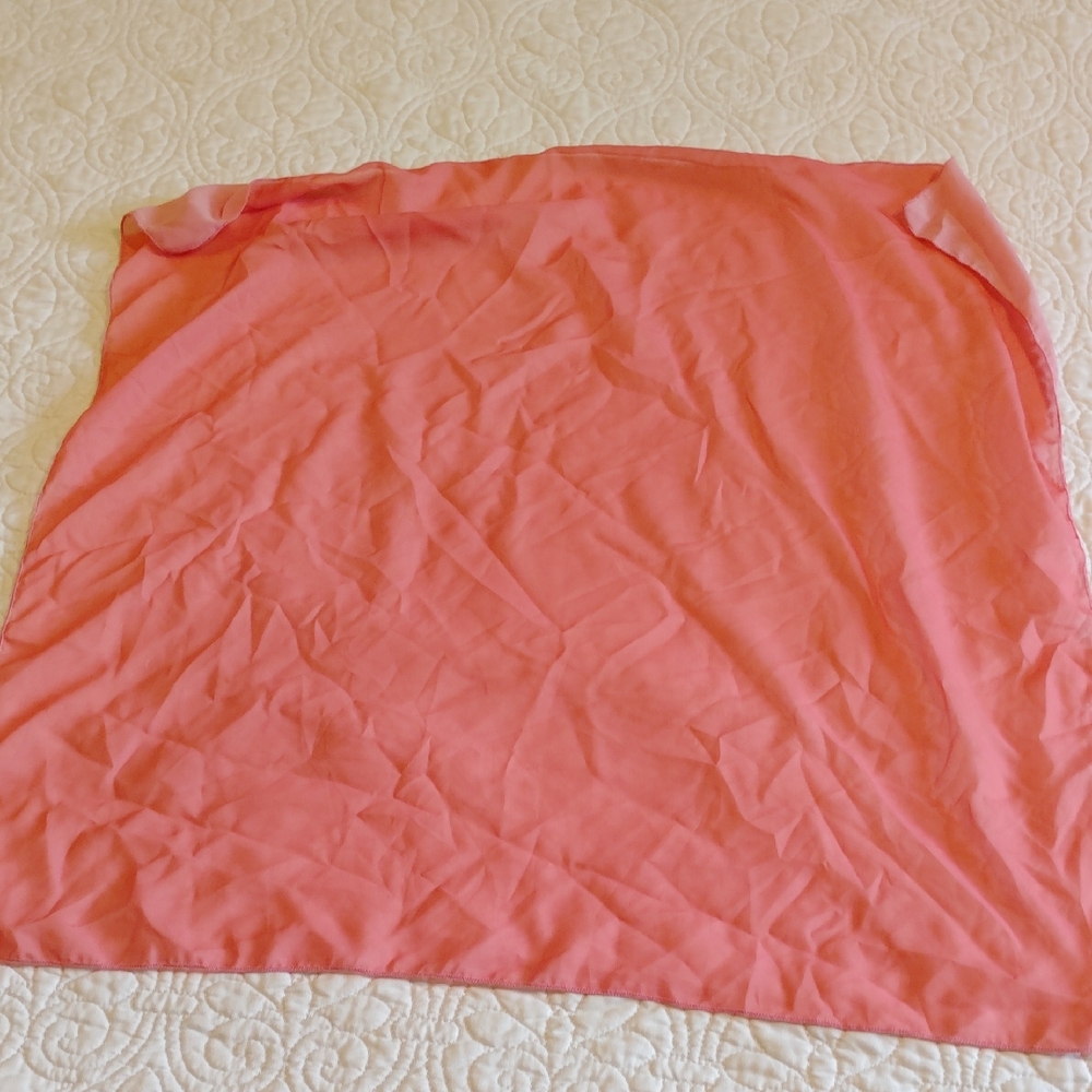 Coral Colored Scarf